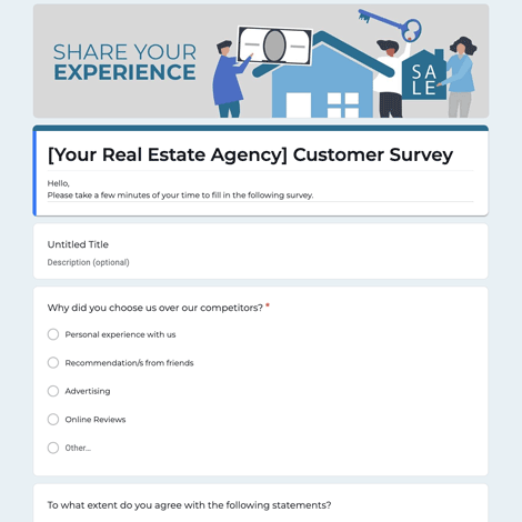 Real Estate Agency Customer Satisfaction Questionnaire